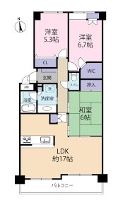 オーベル鎌ケ谷弐番館 間取図・土地図
