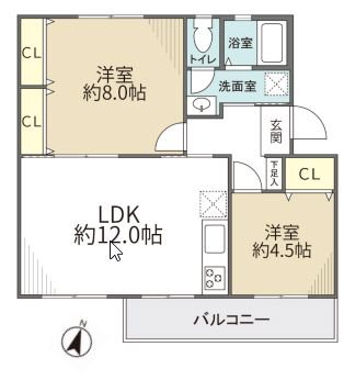 宮根団地 間取図・土地図