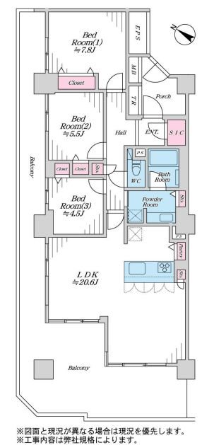 オラリオンサイト２番館 間取図・土地図