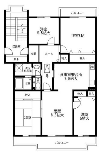 ベリアス西六番街 間取図・土地図