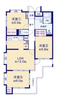 ハイシティ馬橋 間取図・土地図