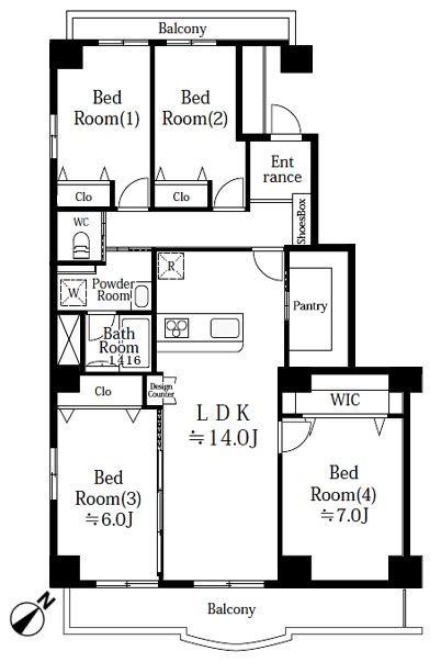 シーサイド真砂 間取図・土地図