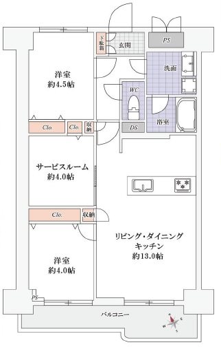 フドウ東陽町ハイツ 間取図・土地図