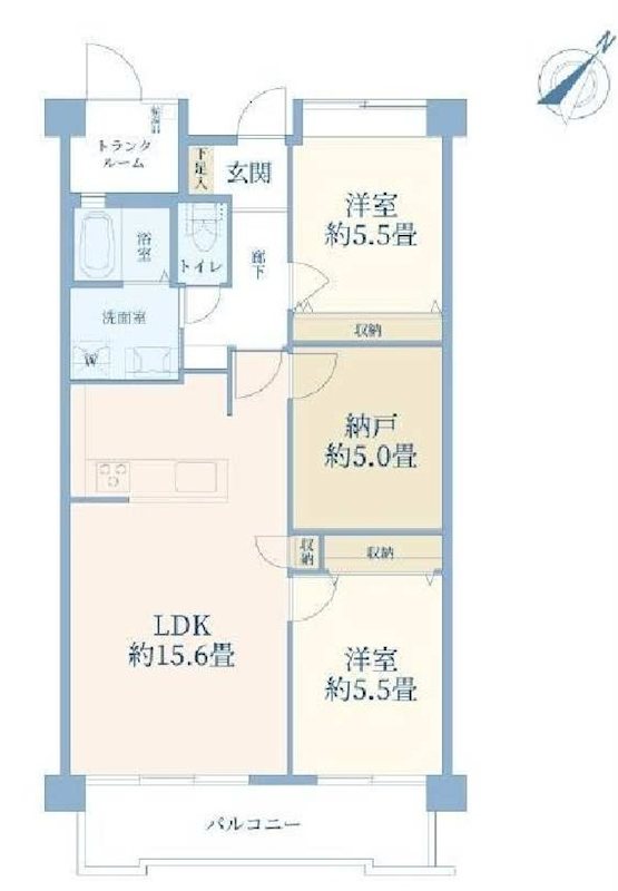 東三田ハウス 間取図・土地図