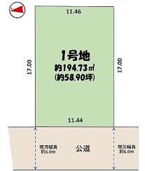 白井市大松１丁目売地 間取図・土地図