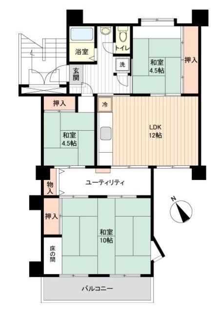 藤の台団地 間取図・土地図
