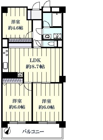 ソフトタウン谷津遊園  間取図・土地図