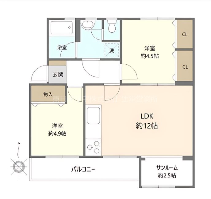 辻堂団地 間取図・土地図
