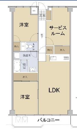 朝日本厚木マンション 間取図・土地図