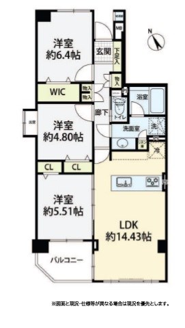 コスモ東習志野 間取図・土地図
