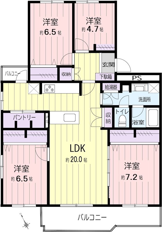 秋津第二団地 間取図・土地図