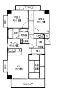 エクセレント勝田台コート 間取図・土地図