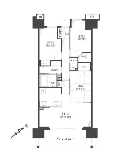 コロンブスシティ 間取図・土地図
