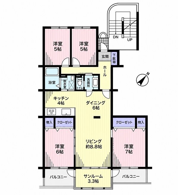 パークハイツ 間取図・土地図