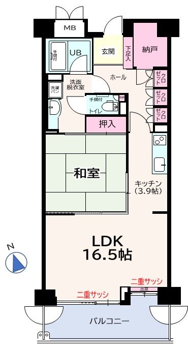 中銀ライフケア白井(中高齢者専用分譲マンション) 間取図・土地図