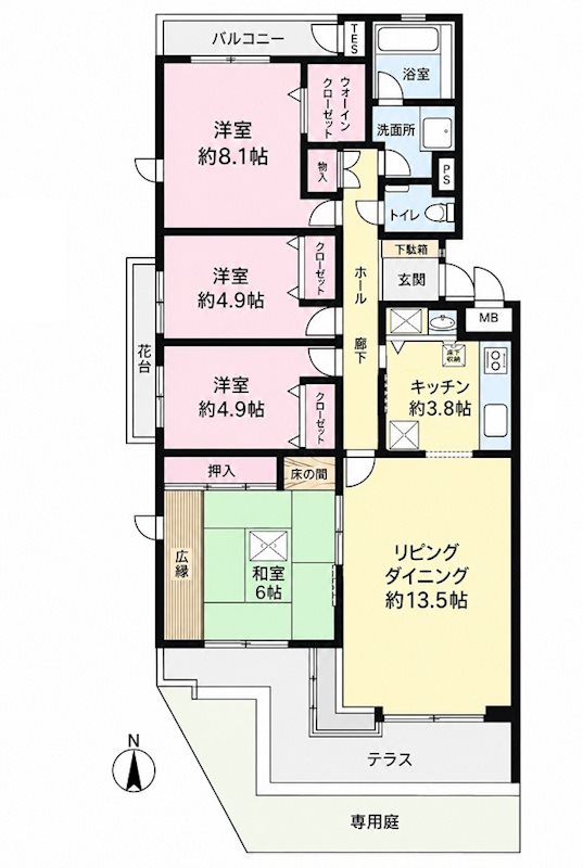サウスウィング金沢 間取図・土地図