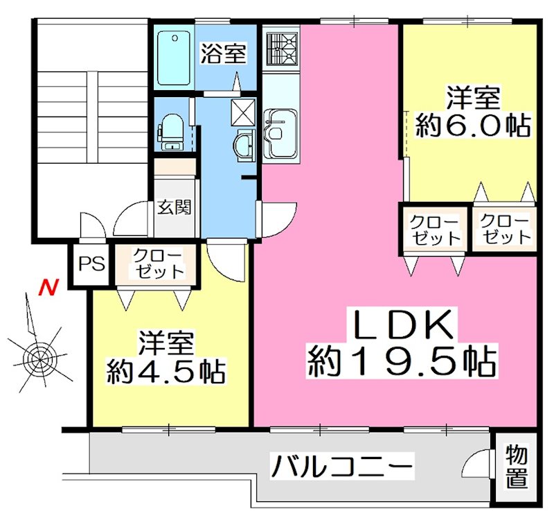 滝山団地2街区 間取図・土地図