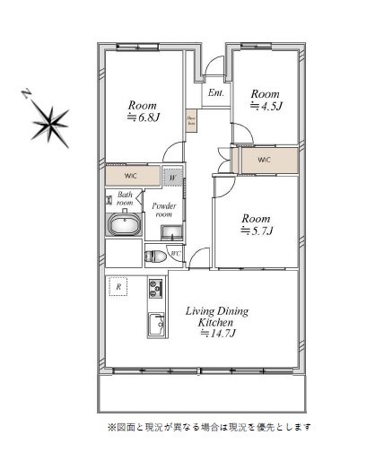 検見川ガーデンハイツ 間取図・土地図