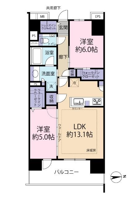 エクセレントシティ鎌ケ谷レジデンス 間取図・土地図