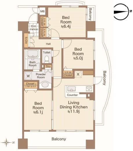 南葛西グリーンホームズⅡ 間取図・土地図