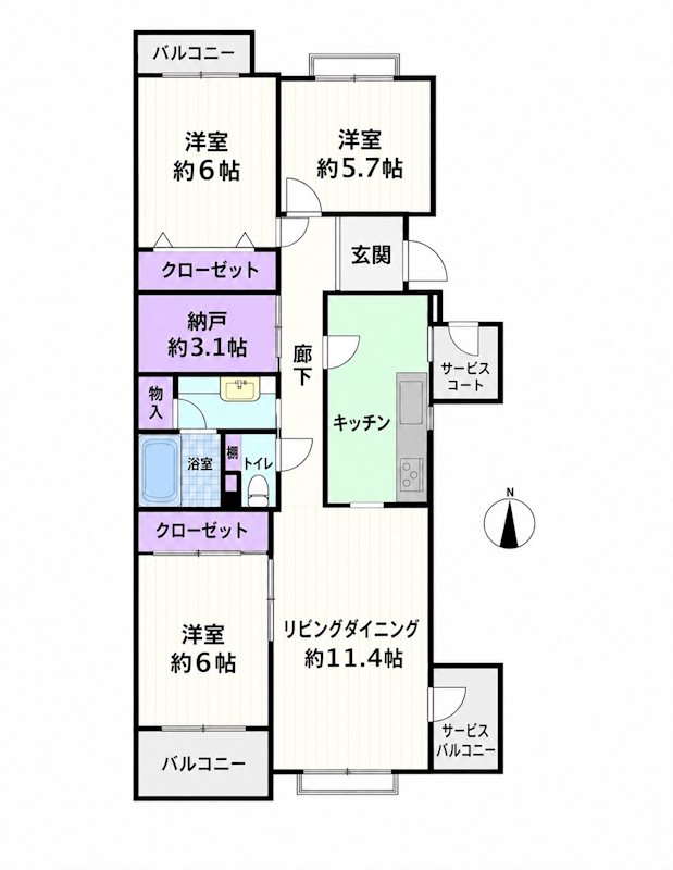 北柏ライフタウン   間取図・土地図