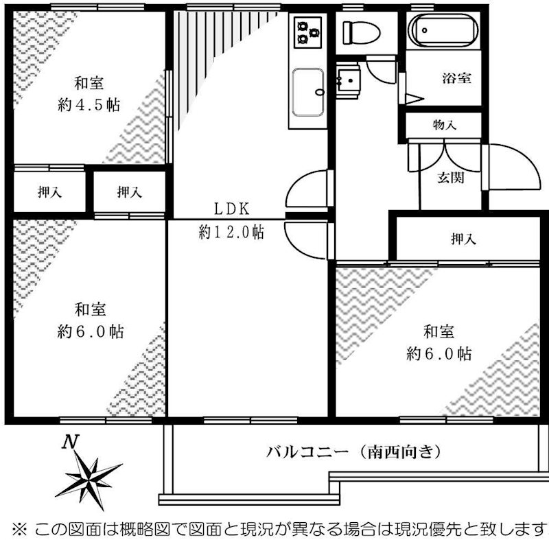 さつきが丘東住宅 間取図・土地図