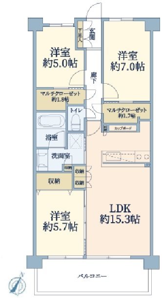 テラス横浜富岡 間取図・土地図