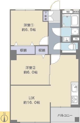北砂四丁目住宅 間取図・土地図