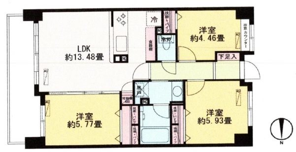 コスモ葛西シティフォルム 間取図・土地図