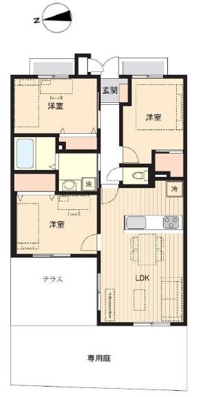 セザール城東公園 間取図・土地図
