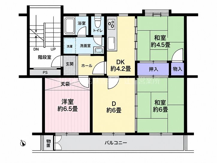 コーポ土棚 間取図・土地図