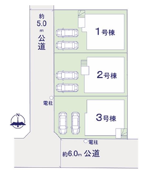 千葉県千葉市稲毛区山王町 区画図