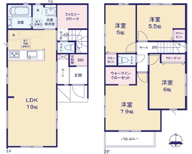 千葉県千葉市中央区鵜の森町 間取図・土地図