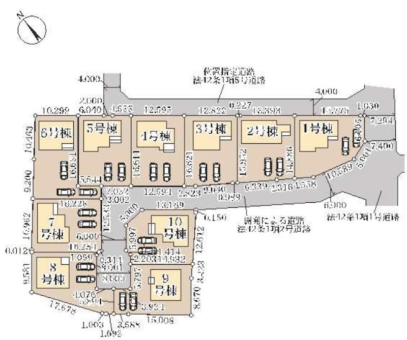 千葉県八街市富山 全体区画図