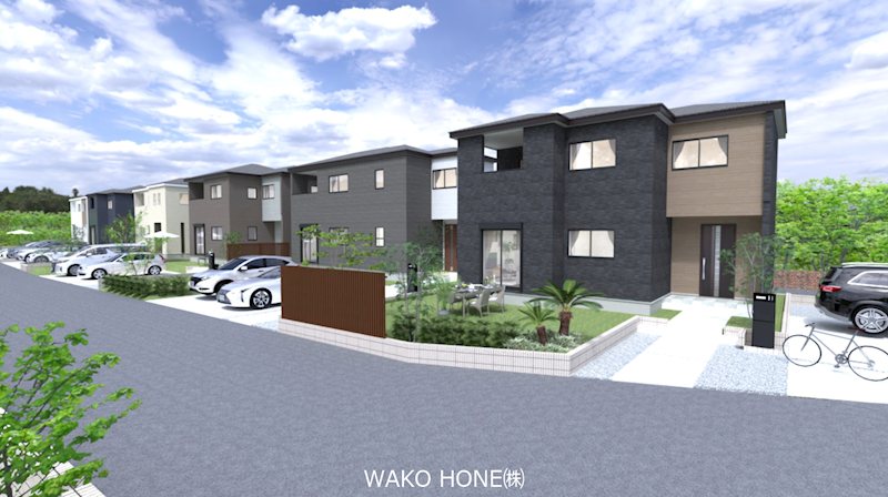 千葉県八街市富山 分譲済街並み写真
