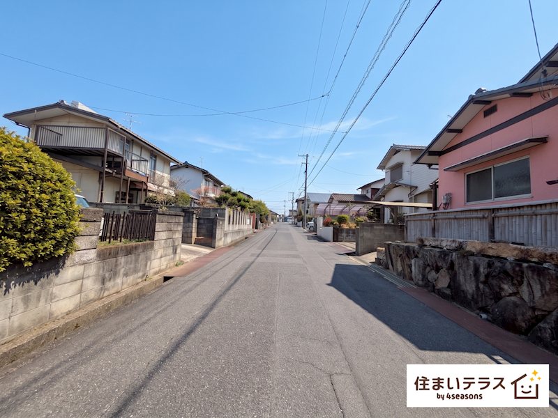 【売地】倉敷市天城台2丁目5-15 現地写真（前面道路含む現地写真）