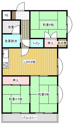 天籟寺川スカイマンション 間取図・土地図