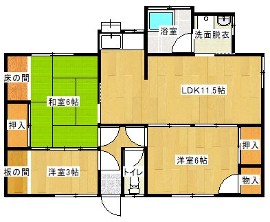菅原4丁目売物件 間取図・土地図