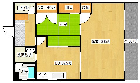 グランドハイツ浅生 間取図・土地図