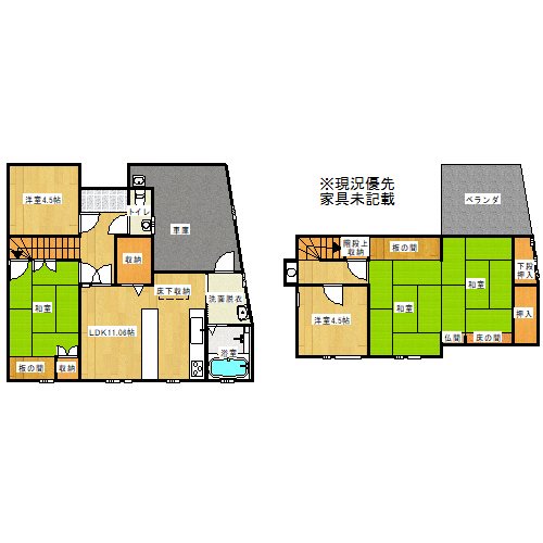 井堀3丁目売土地 間取図・土地図