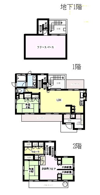 安行領根岸戸建 間取り図