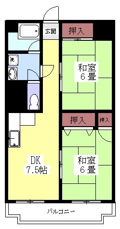 北町ハイツ 間取り図