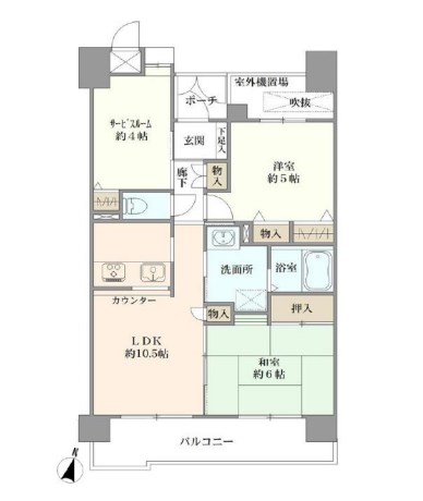 東川口第8サニーコート 間取り図