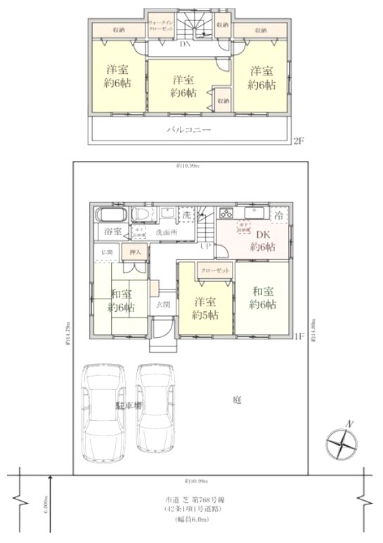 川口市北園町 間取り図