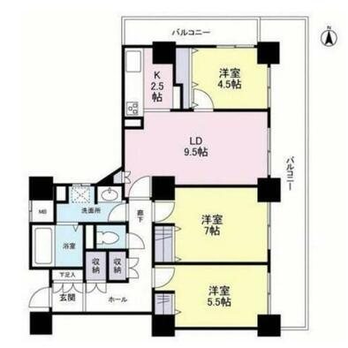 リプレ川口一番街1号棟 間取り図
