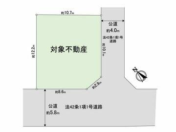 売地 川口市差間2丁目 間取り図