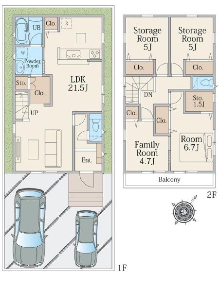 中古戸建 川口市末広３丁目 間取り図