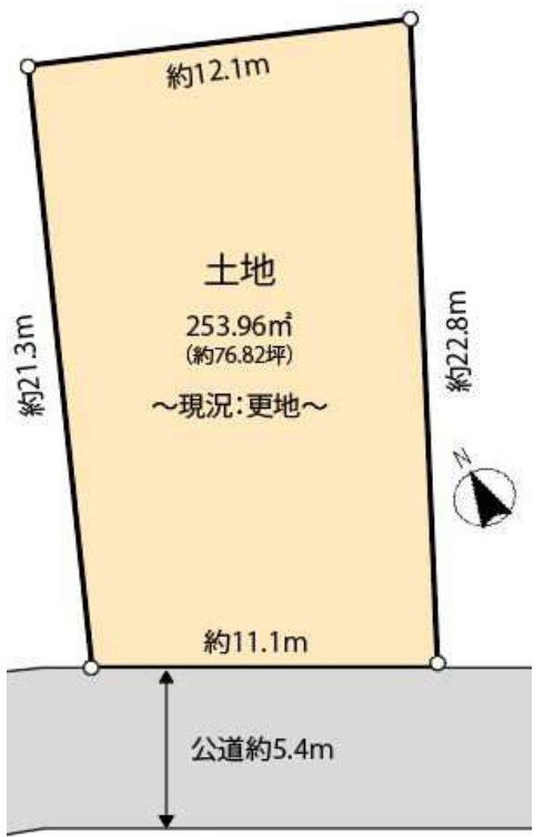 売地 西川口５丁目 間取り図
