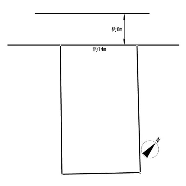 売地 川口市新井町 104坪 間取り図