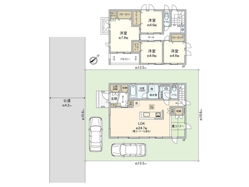 川口市大字安行藤八 中古戸建て 間取り図